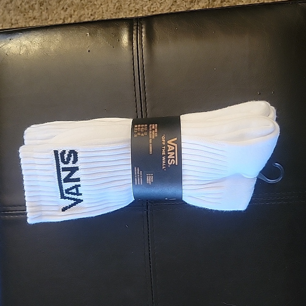 Vans 3 pack White Socks